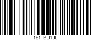Código de barras (EAN, GTIN, SKU, ISBN): '161/BU100'