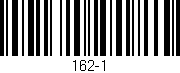 Código de barras (EAN, GTIN, SKU, ISBN): '162-1'