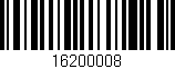 Código de barras (EAN, GTIN, SKU, ISBN): '16200008'