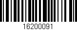 Código de barras (EAN, GTIN, SKU, ISBN): '16200091'