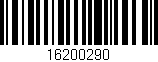 Código de barras (EAN, GTIN, SKU, ISBN): '16200290'