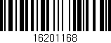 Código de barras (EAN, GTIN, SKU, ISBN): '16201168'