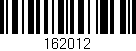 Código de barras (EAN, GTIN, SKU, ISBN): '162012'