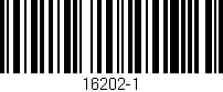 Código de barras (EAN, GTIN, SKU, ISBN): '16202-1'