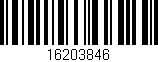 Código de barras (EAN, GTIN, SKU, ISBN): '16203846'