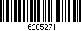 Código de barras (EAN, GTIN, SKU, ISBN): '16205271'