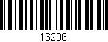 Código de barras (EAN, GTIN, SKU, ISBN): '16206'