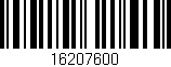 Código de barras (EAN, GTIN, SKU, ISBN): '16207600'