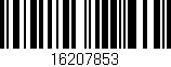 Código de barras (EAN, GTIN, SKU, ISBN): '16207853'
