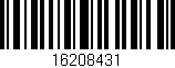 Código de barras (EAN, GTIN, SKU, ISBN): '16208431'