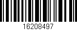 Código de barras (EAN, GTIN, SKU, ISBN): '16208497'