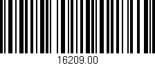 Código de barras (EAN, GTIN, SKU, ISBN): '16209.00'