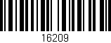 Código de barras (EAN, GTIN, SKU, ISBN): '16209'