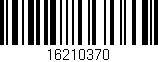 Código de barras (EAN, GTIN, SKU, ISBN): '16210370'