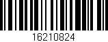 Código de barras (EAN, GTIN, SKU, ISBN): '16210824'