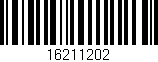 Código de barras (EAN, GTIN, SKU, ISBN): '16211202'