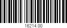 Código de barras (EAN, GTIN, SKU, ISBN): '16214.00'