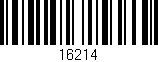 Código de barras (EAN, GTIN, SKU, ISBN): '16214'