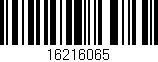 Código de barras (EAN, GTIN, SKU, ISBN): '16216065'