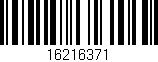 Código de barras (EAN, GTIN, SKU, ISBN): '16216371'
