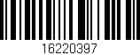 Código de barras (EAN, GTIN, SKU, ISBN): '16220397'
