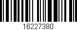 Código de barras (EAN, GTIN, SKU, ISBN): '16227380'