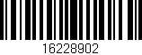 Código de barras (EAN, GTIN, SKU, ISBN): '16228902'