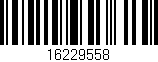 Código de barras (EAN, GTIN, SKU, ISBN): '16229558'
