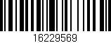 Código de barras (EAN, GTIN, SKU, ISBN): '16229569'