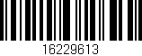 Código de barras (EAN, GTIN, SKU, ISBN): '16229613'