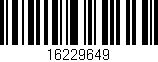 Código de barras (EAN, GTIN, SKU, ISBN): '16229649'