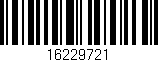 Código de barras (EAN, GTIN, SKU, ISBN): '16229721'