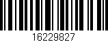 Código de barras (EAN, GTIN, SKU, ISBN): '16229827'