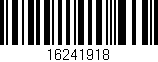 Código de barras (EAN, GTIN, SKU, ISBN): '16241918'