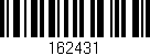 Código de barras (EAN, GTIN, SKU, ISBN): '162431'