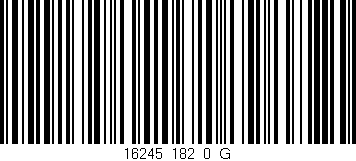 Código de barras (EAN, GTIN, SKU, ISBN): '16245_182_0_G'