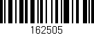 Código de barras (EAN, GTIN, SKU, ISBN): '162505'