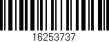 Código de barras (EAN, GTIN, SKU, ISBN): '16253737'