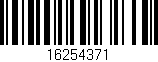 Código de barras (EAN, GTIN, SKU, ISBN): '16254371'