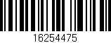 Código de barras (EAN, GTIN, SKU, ISBN): '16254475'