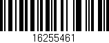 Código de barras (EAN, GTIN, SKU, ISBN): '16255461'