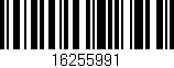 Código de barras (EAN, GTIN, SKU, ISBN): '16255991'
