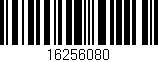 Código de barras (EAN, GTIN, SKU, ISBN): '16256080'
