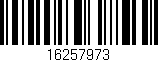 Código de barras (EAN, GTIN, SKU, ISBN): '16257973'