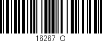 Código de barras (EAN, GTIN, SKU, ISBN): '16267_O'