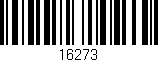 Código de barras (EAN, GTIN, SKU, ISBN): '16273'