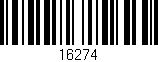 Código de barras (EAN, GTIN, SKU, ISBN): '16274'