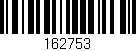 Código de barras (EAN, GTIN, SKU, ISBN): '162753'