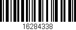 Código de barras (EAN, GTIN, SKU, ISBN): '16284338'