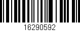 Código de barras (EAN, GTIN, SKU, ISBN): '16290592'